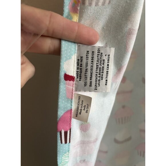 William Sonoma KIDS pink blue Cupcake Baking apron - Picture 6 of 8